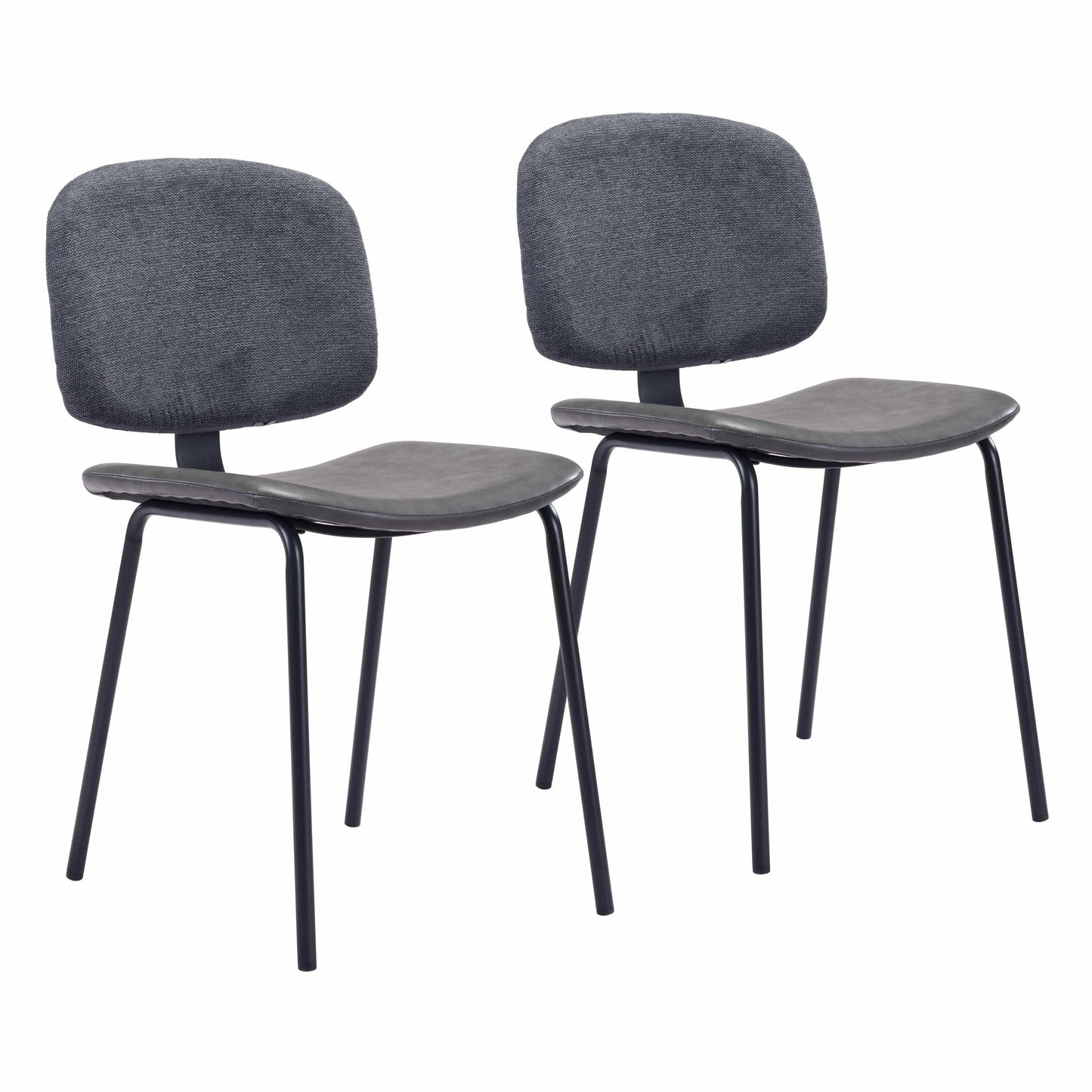 Worcester Leather Upholstered Armless Dining Chair (Set Of 2)