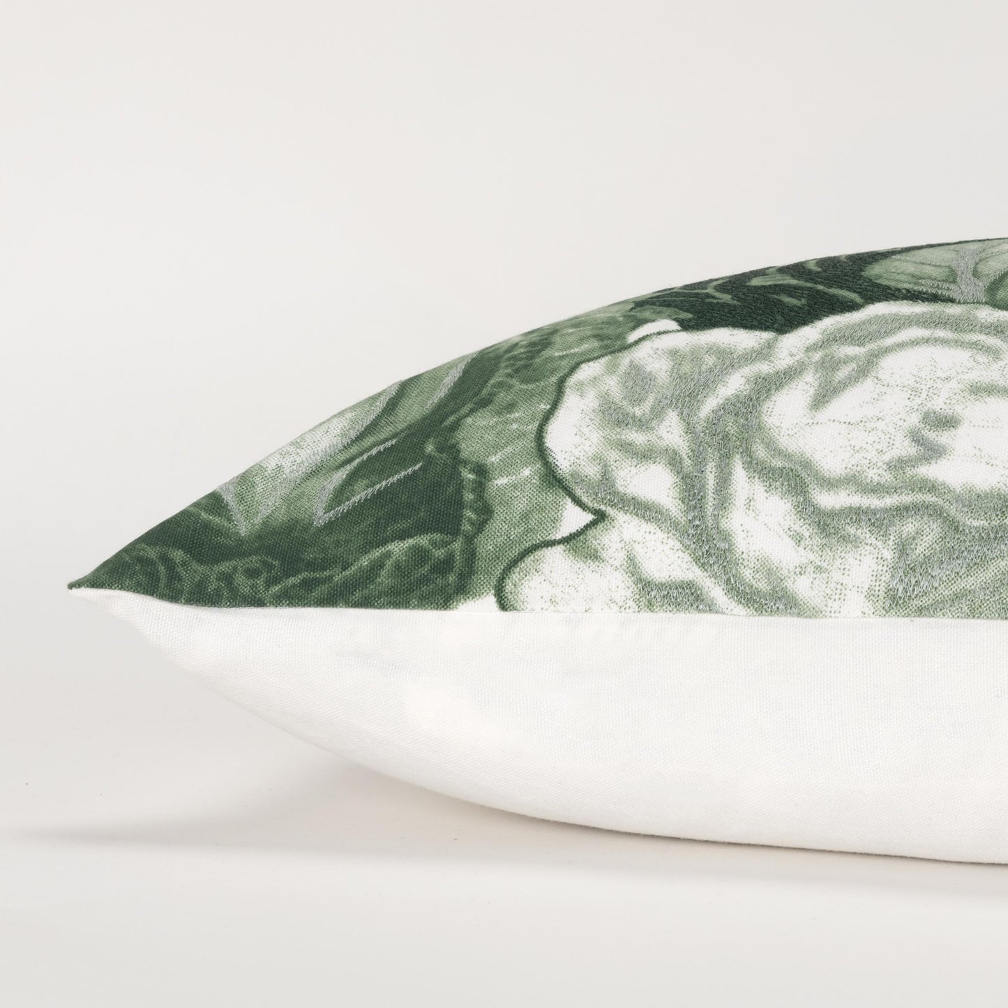 Yara Green Decorative Lumbar Pillow With Insert Throw Pillows LOOMLAN By LOOMLAN