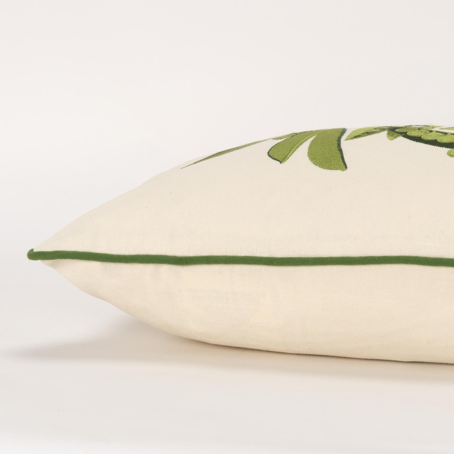 Yara Green Peas Farmhouse Lumbar Pillow Cover With Insert Throw Pillows LOOMLAN By LOOMLAN