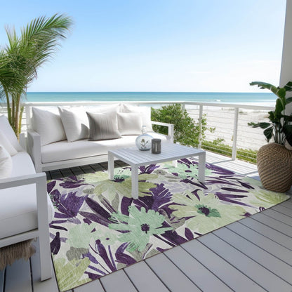LOOMLAN Rugs Loopra Purple Washable Indoor-Outdoor Rug