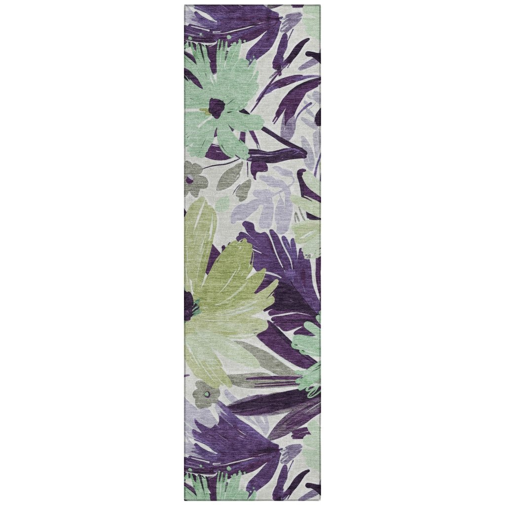 LOOMLAN Rugs Loopra Purple Washable Indoor-Outdoor Rug