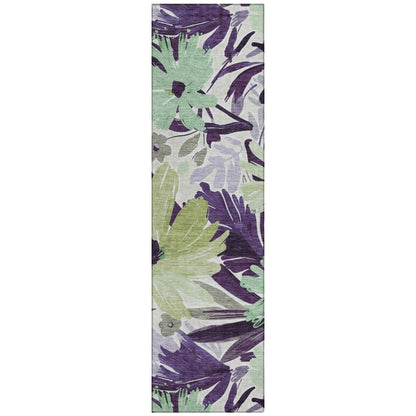 LOOMLAN Rugs Loopra Purple Washable Indoor-Outdoor Rug