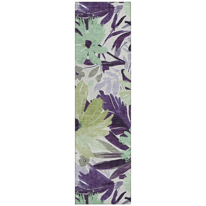 LOOMLAN Rugs Loopra Purple Washable Indoor-Outdoor Rug