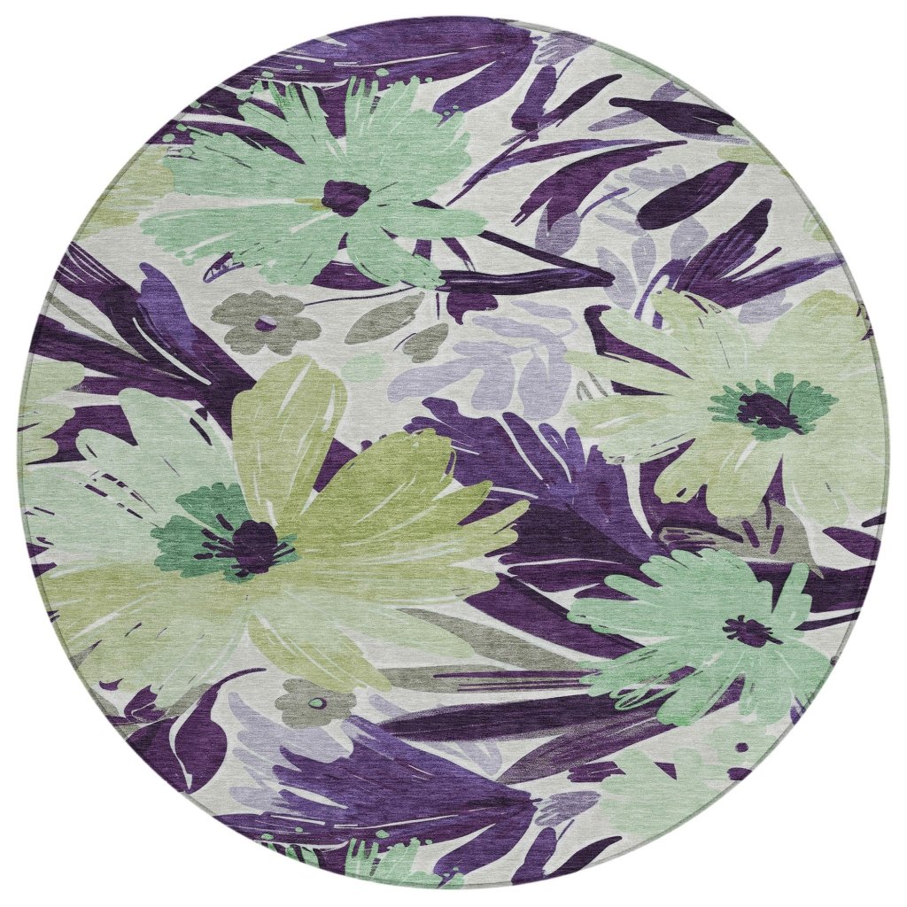 LOOMLAN Rugs Loopra Purple Washable Indoor-Outdoor Rug