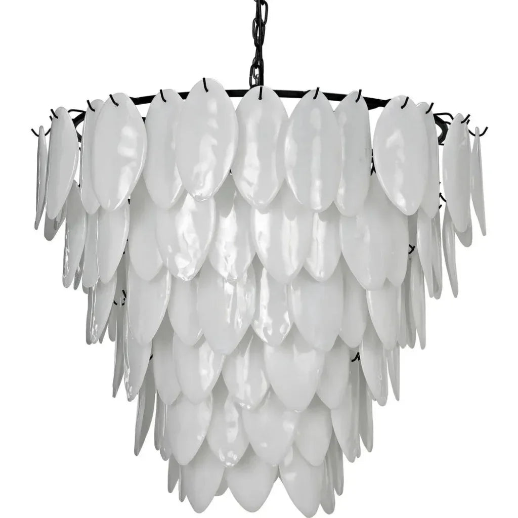 Lotus Glass Petals Chandelier