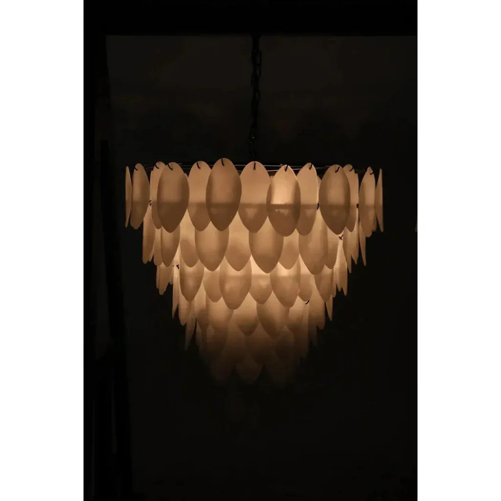 Lotus Glass Petals Chandelier