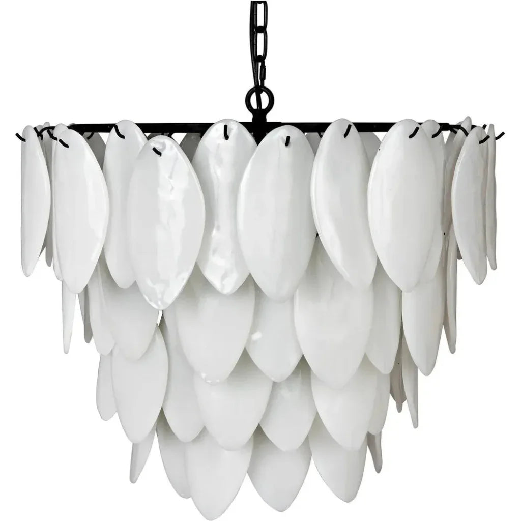 Lotus Glass Petals Chandelier