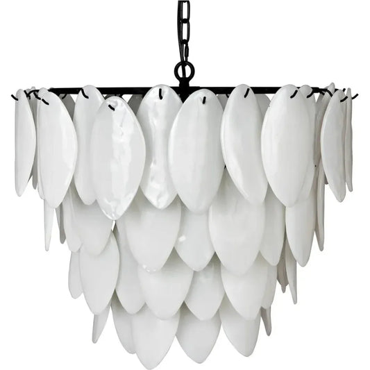 Lotus Glass Petals Chandelier