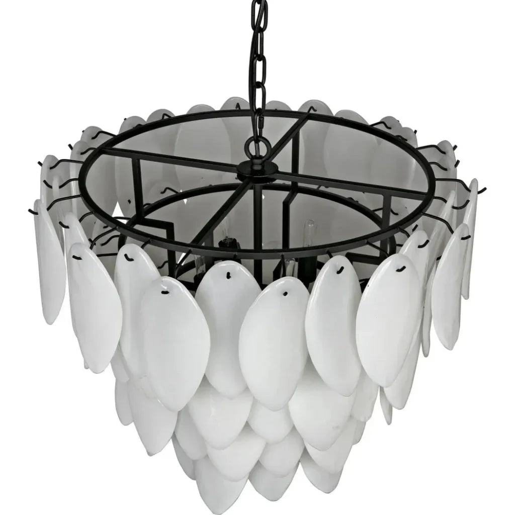 Lotus Glass Petals Chandelier