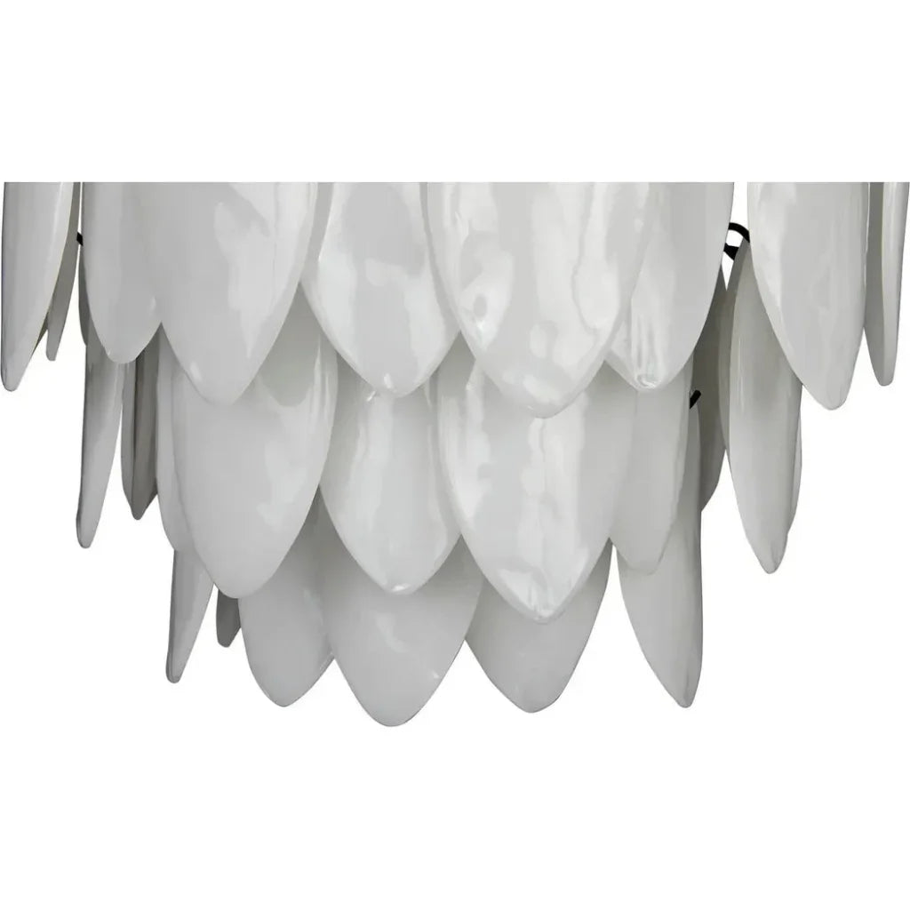 Lotus Glass Petals Chandelier