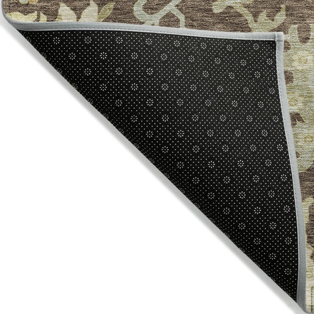 Louis Brown Washable Indoor - Outdoor Rug - LOOMLAN - LOOMLAN Rugs - Outdoor Rugs