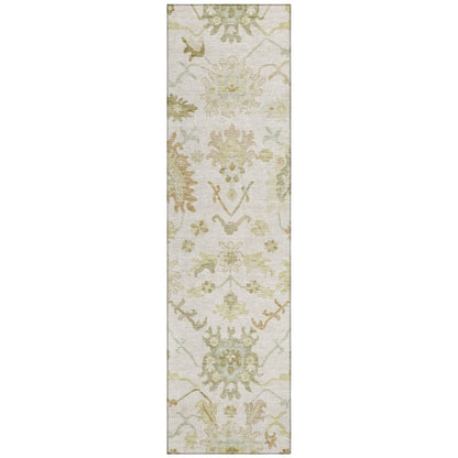 LOOMLAN Rugs Louis Ivory Washable Indoor-Outdoor Rug
