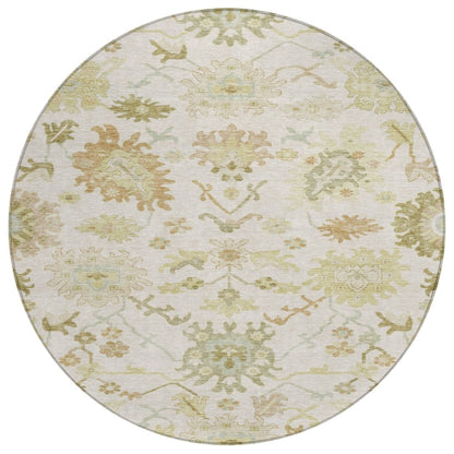 LOOMLAN Rugs Louis Ivory Washable Indoor-Outdoor Rug