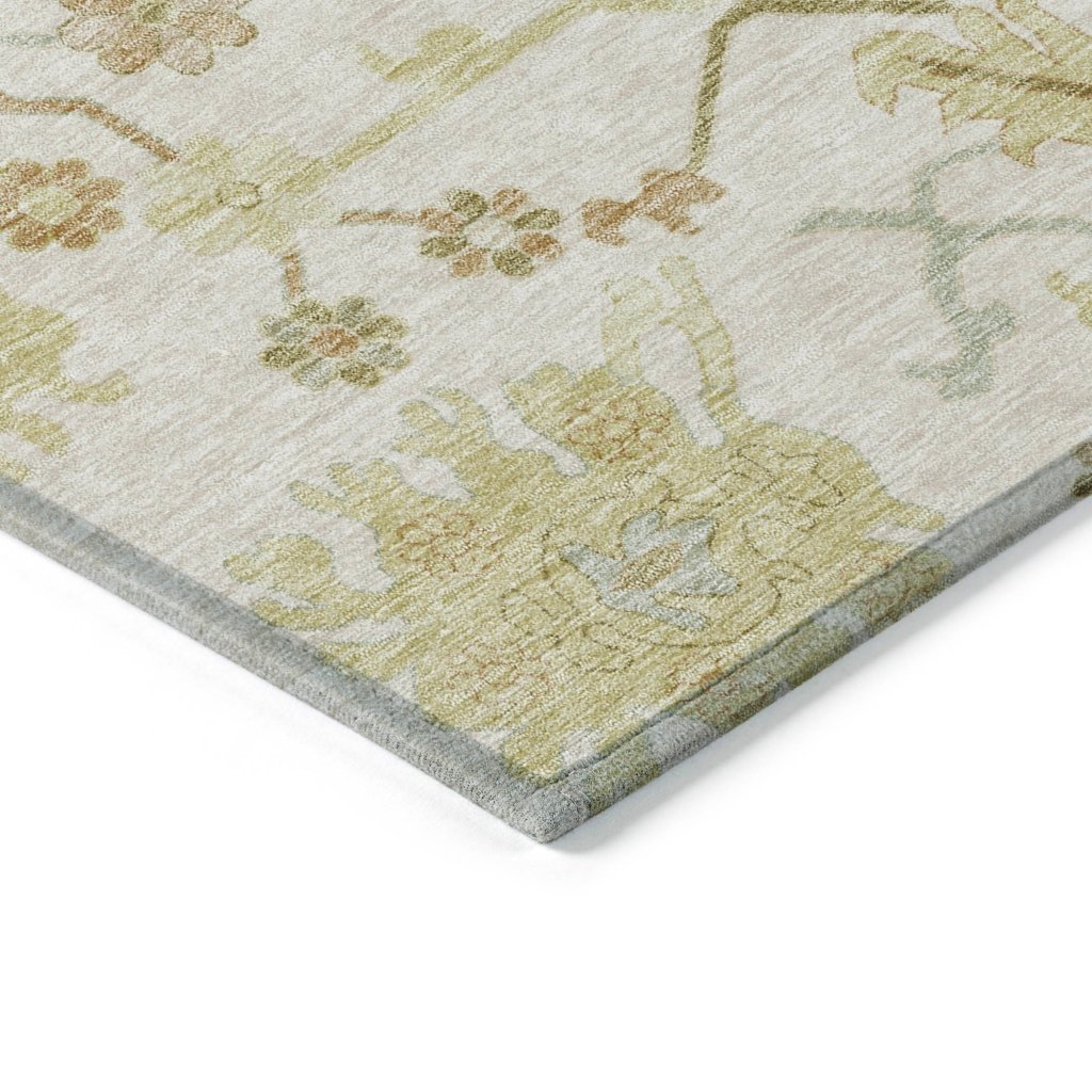 LOOMLAN Rugs Louis Ivory Washable Indoor-Outdoor Rug