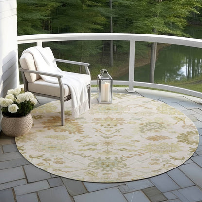 LOOMLAN Rugs Louis Ivory Washable Indoor-Outdoor Rug