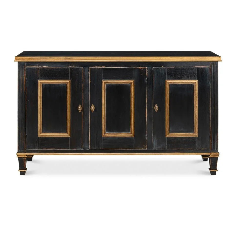 Louis Xvi Three Door Wood Buffet - LOOMLAN - Sarreid - Buffets