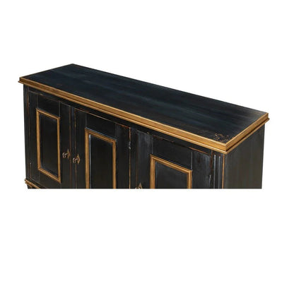 Louis Xvi Three Door Wood Buffet - LOOMLAN - Sarreid - Buffets