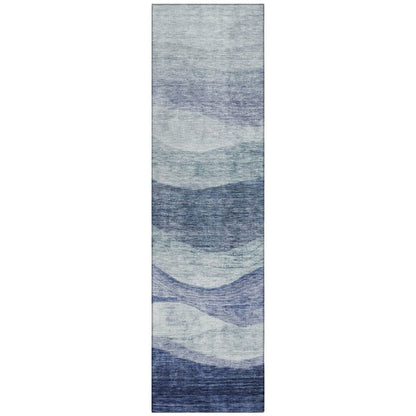 Louisa Blue Washable Indoor - Outdoor Rug - LOOMLAN - LOOMLAN Rugs - Outdoor Rugs