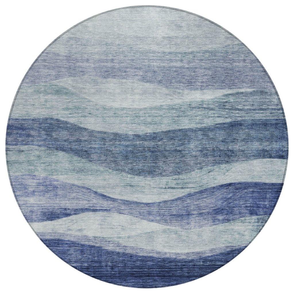 Louisa Blue Washable Indoor-Outdoor Rug