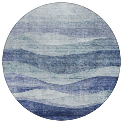 Louisa Blue Washable Indoor-Outdoor Rug