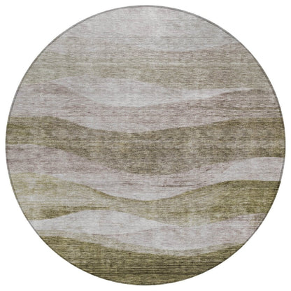 Louisa Brown Washable Indoor - Outdoor Rug - LOOMLAN - LOOMLAN Rugs - Outdoor Rugs