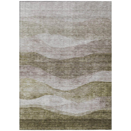 Louisa Brown Washable Indoor-Outdoor Rug