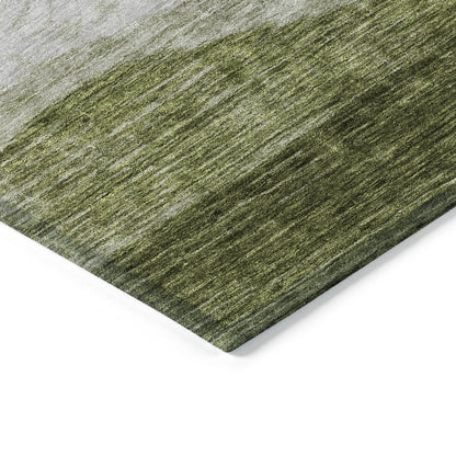 Louisa Green Washable Indoor - Outdoor Rug - LOOMLAN - LOOMLAN Rugs - Outdoor Rugs