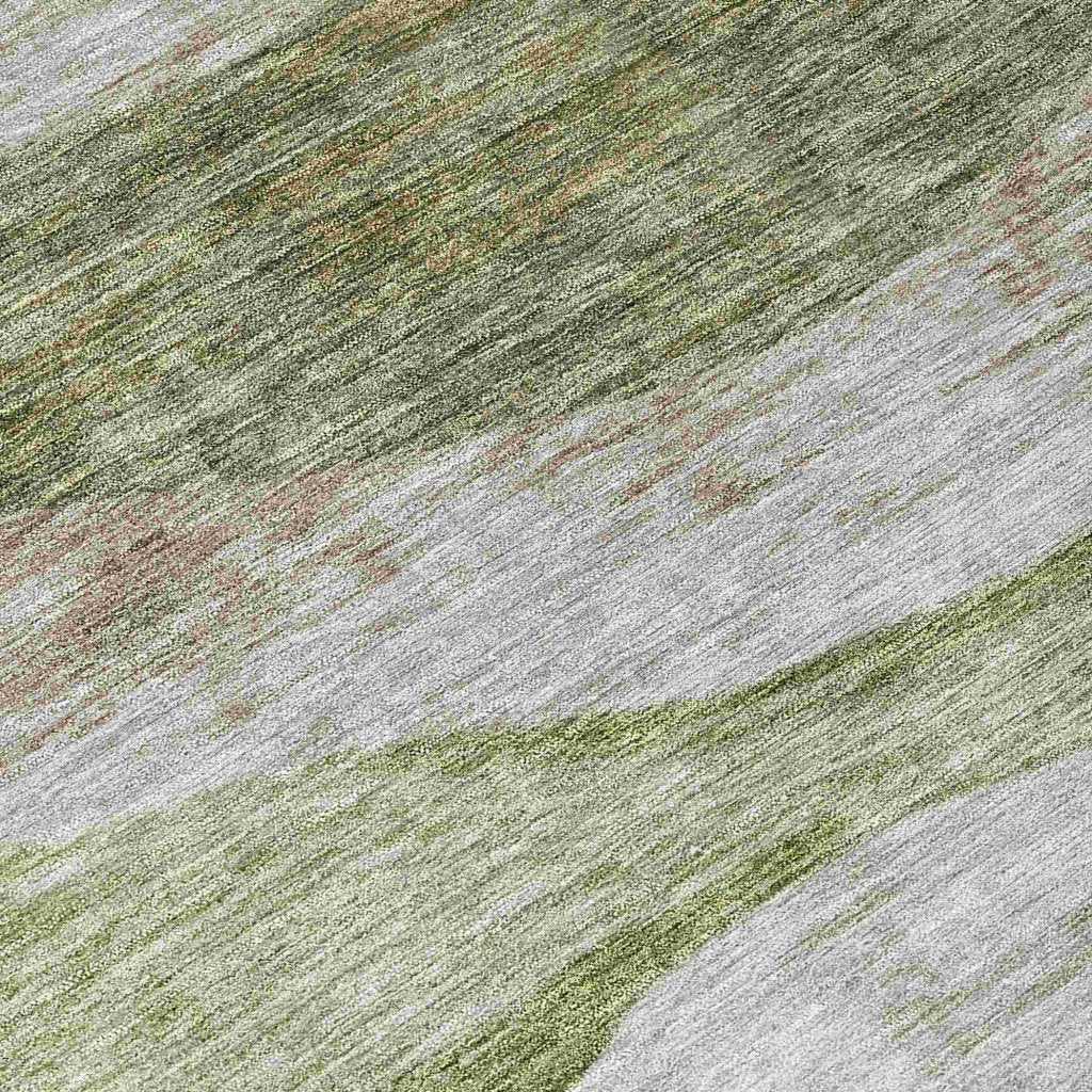 Louisa Green Washable Indoor - Outdoor Rug - LOOMLAN - LOOMLAN Rugs - Outdoor Rugs