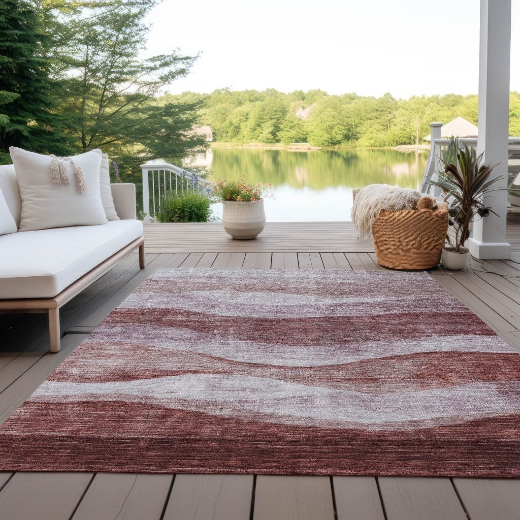 Louisa Pink Washable Indoor - Outdoor Rug - LOOMLAN - LOOMLAN Rugs - Outdoor Rugs