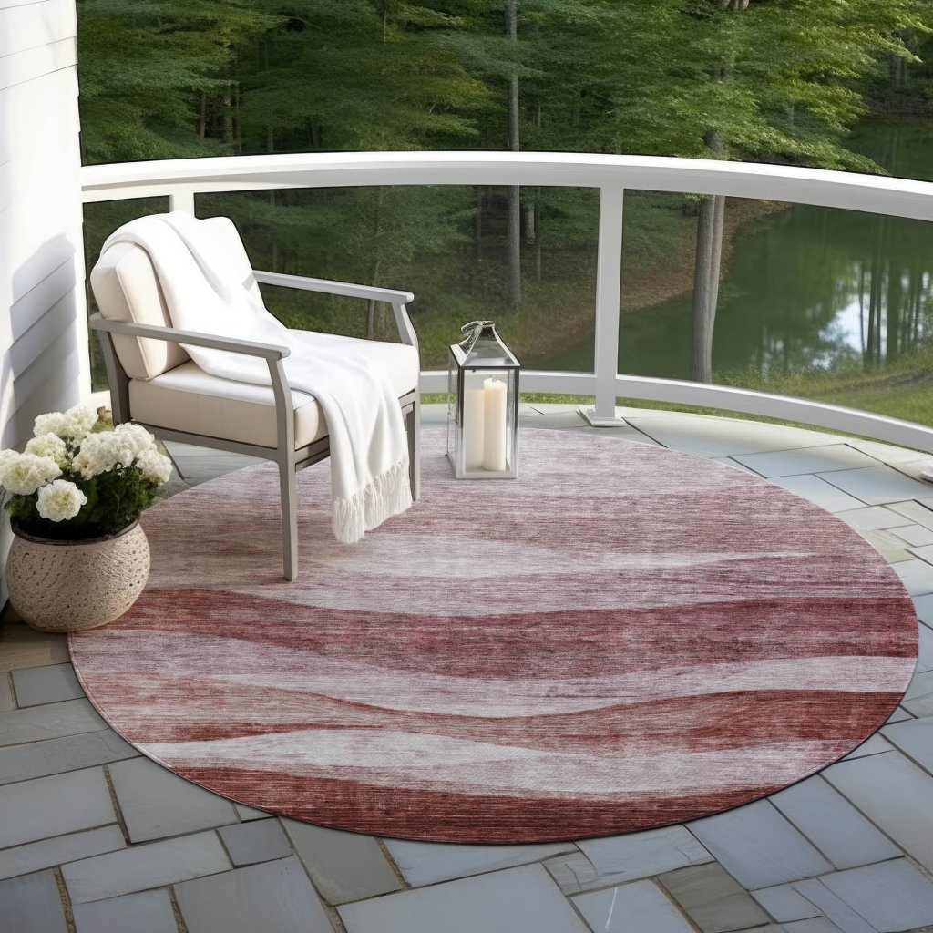 Louisa Pink Washable Indoor - Outdoor Rug - LOOMLAN - LOOMLAN Rugs - Outdoor Rugs