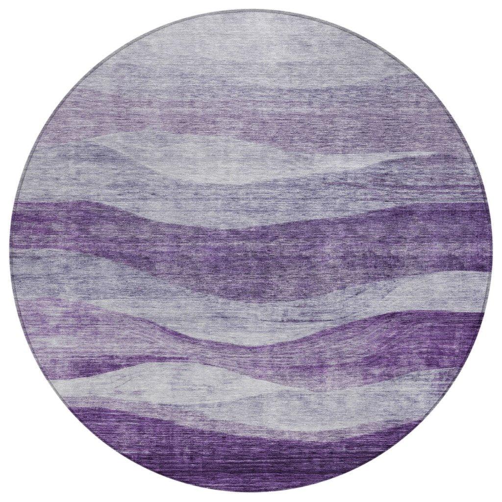 Louisa Purple Washable Indoor-Outdoor Rug