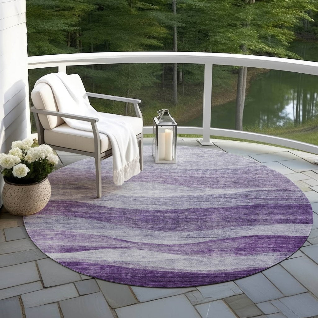 Louisa Purple Washable Indoor - Outdoor Rug - LOOMLAN - LOOMLAN Rugs - Outdoor Rugs