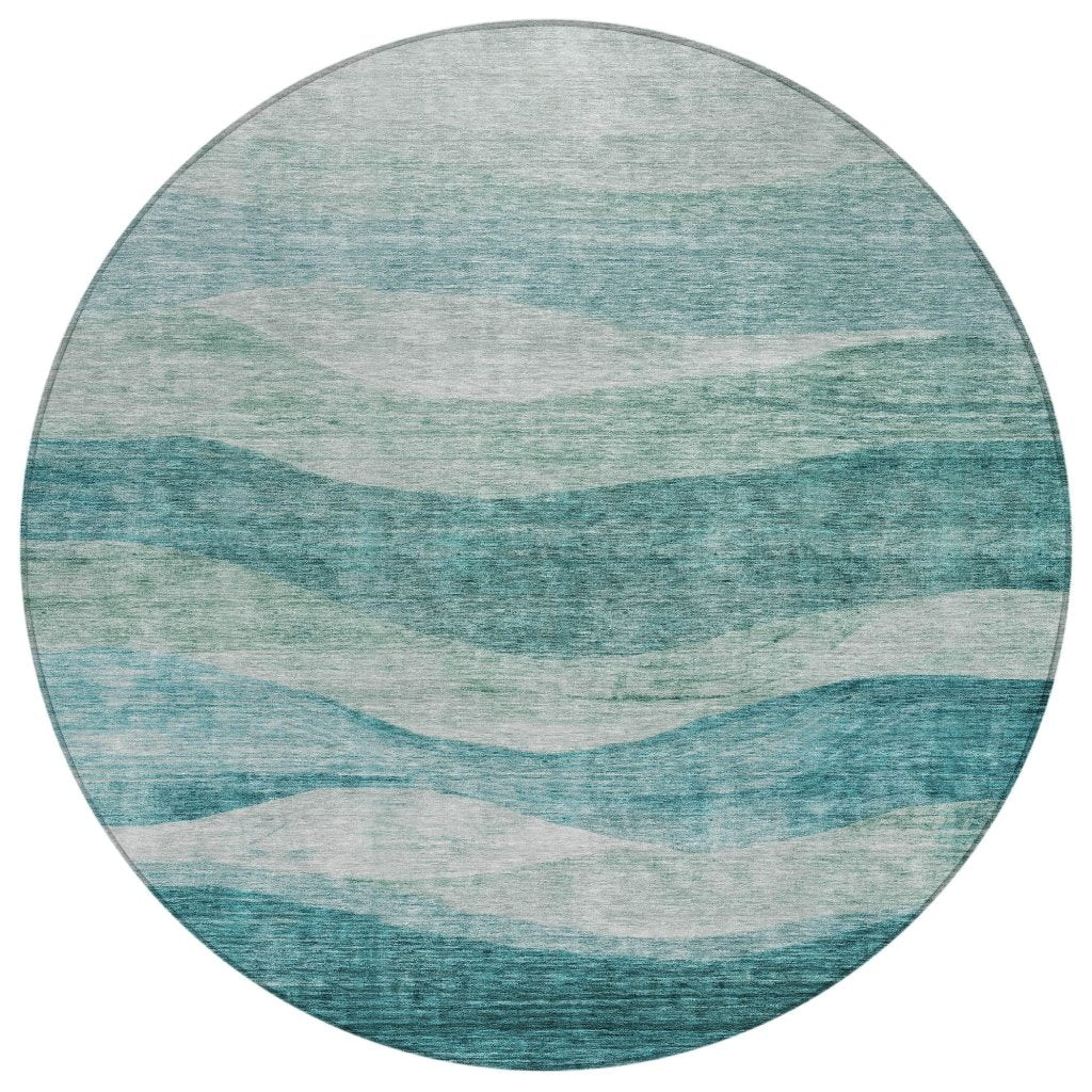 Louisa Seafoam Washable Indoor - Outdoor Rug - LOOMLAN - LOOMLAN Rugs - Outdoor Rugs