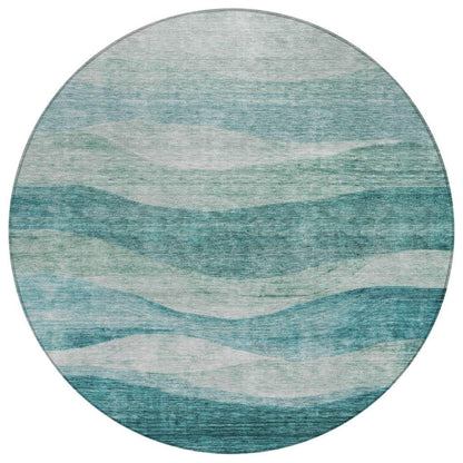 Louisa Seafoam Washable Indoor-Outdoor Rug
