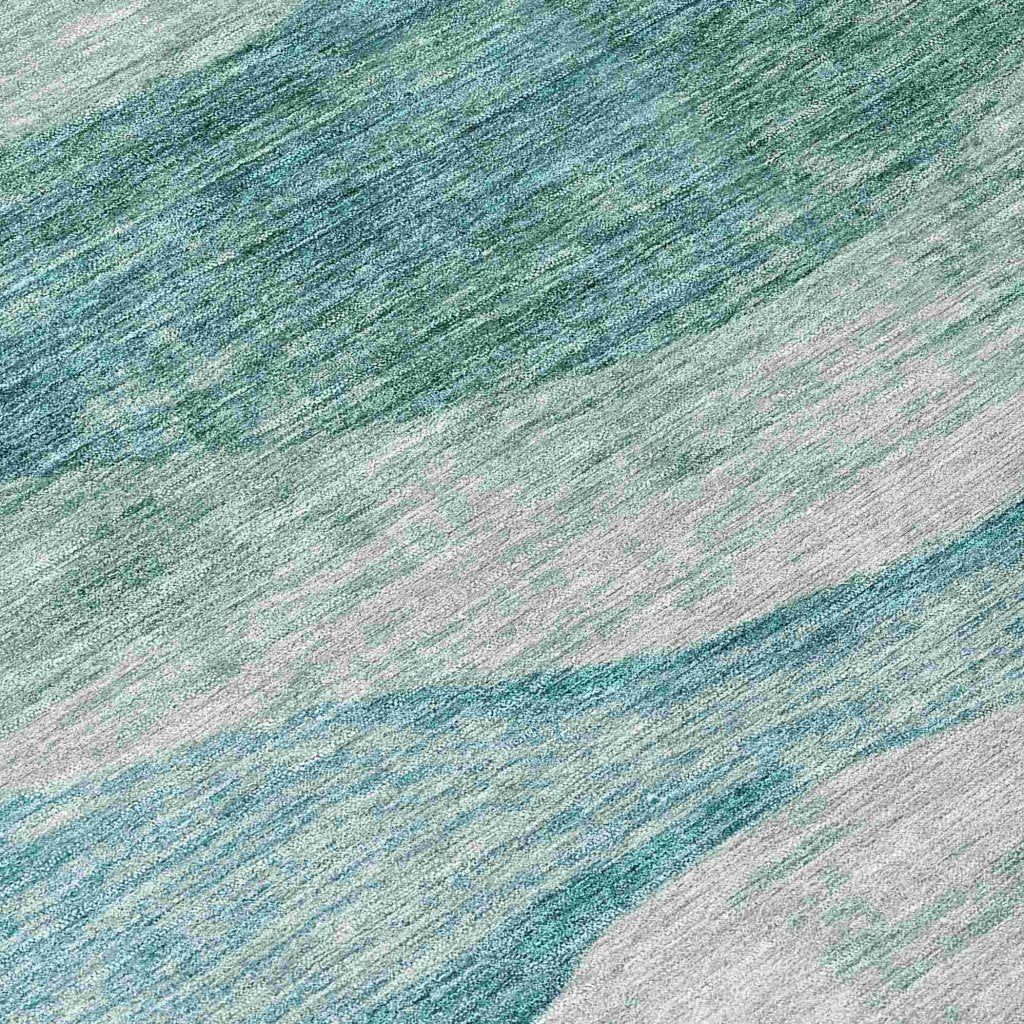 Louisa Seafoam Washable Indoor - Outdoor Rug - LOOMLAN - LOOMLAN Rugs - Outdoor Rugs