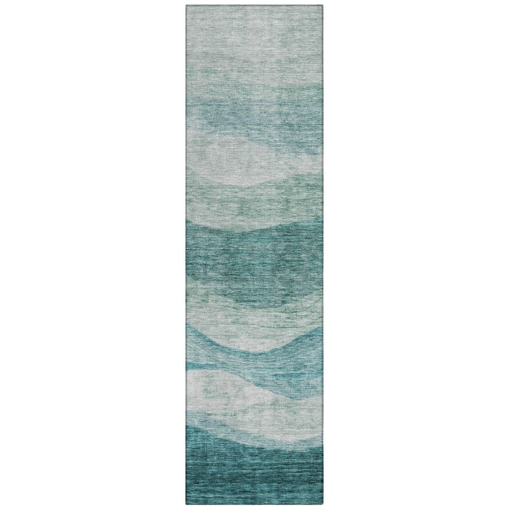 Louisa Seafoam Washable Indoor - Outdoor Rug - LOOMLAN - LOOMLAN Rugs - Outdoor Rugs