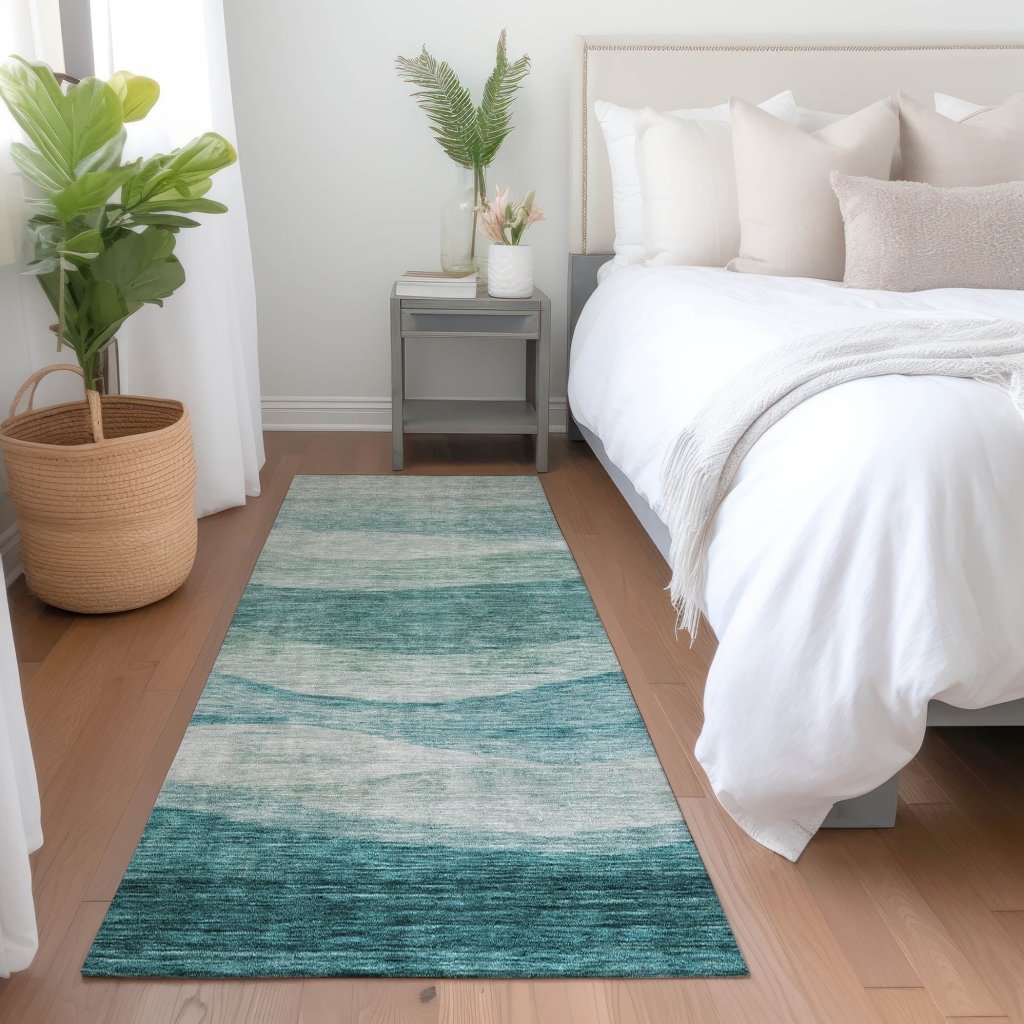 Louisa Seafoam Washable Indoor - Outdoor Rug - LOOMLAN - LOOMLAN Rugs - Outdoor Rugs