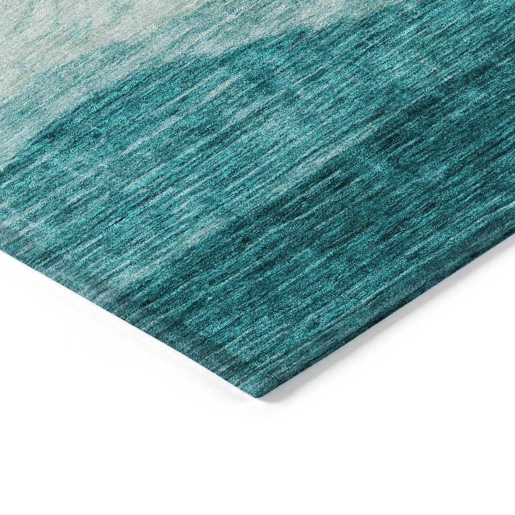 Louisa Teal Washable Indoor - Outdoor Rug - LOOMLAN - LOOMLAN Rugs - Outdoor Rugs