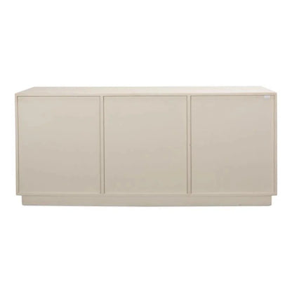 Louvered Sideboard Whitewash Cabinet For Living Room - LOOMLAN - Sarreid - Sideboards