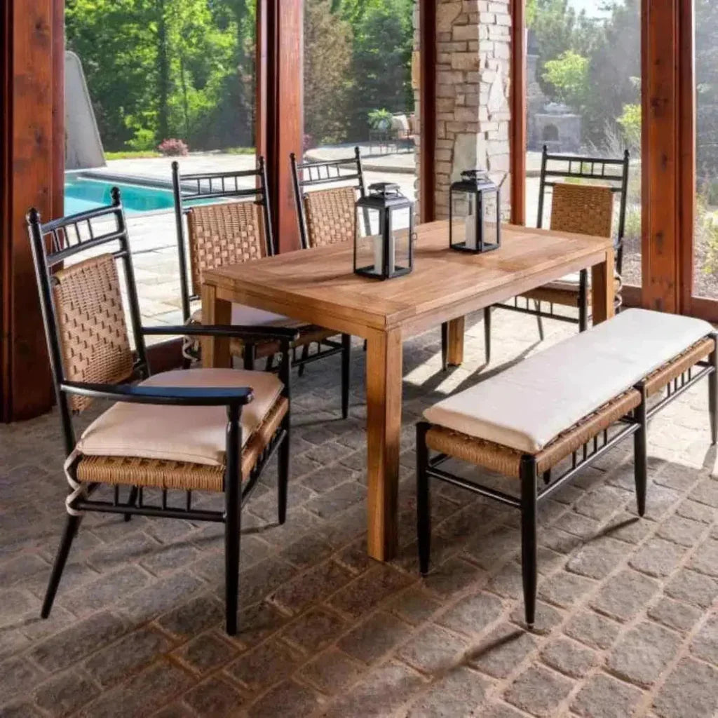 Low Country Dining Chair Premium Wicker Furniture - LOOMLAN - Lloyd Flanders - Outdoor Dining Chairs