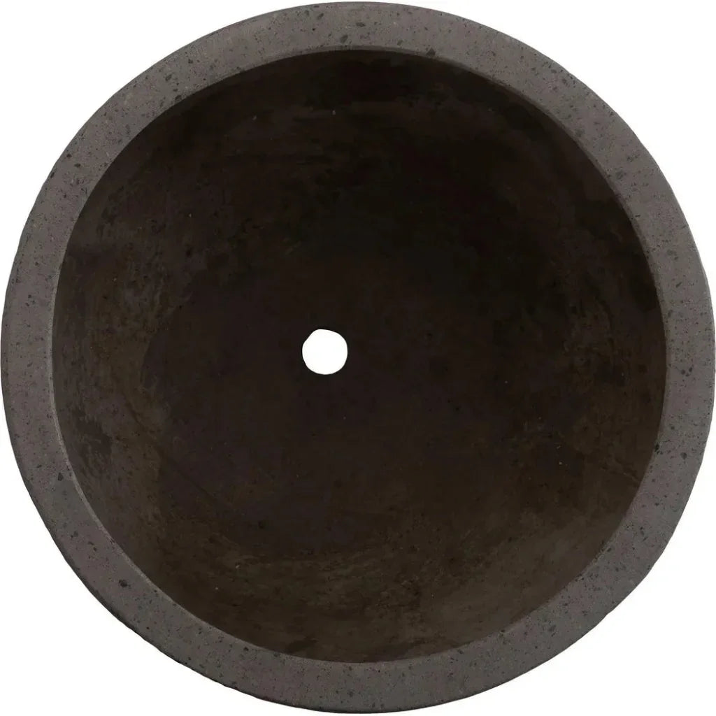 Low Opus Gray Terrazzo Round Planter - LOOMLAN - Planters