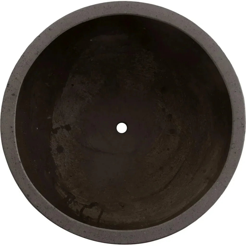 Low Opus Gray Terrazzo Round Planter - LOOMLAN - Planters
