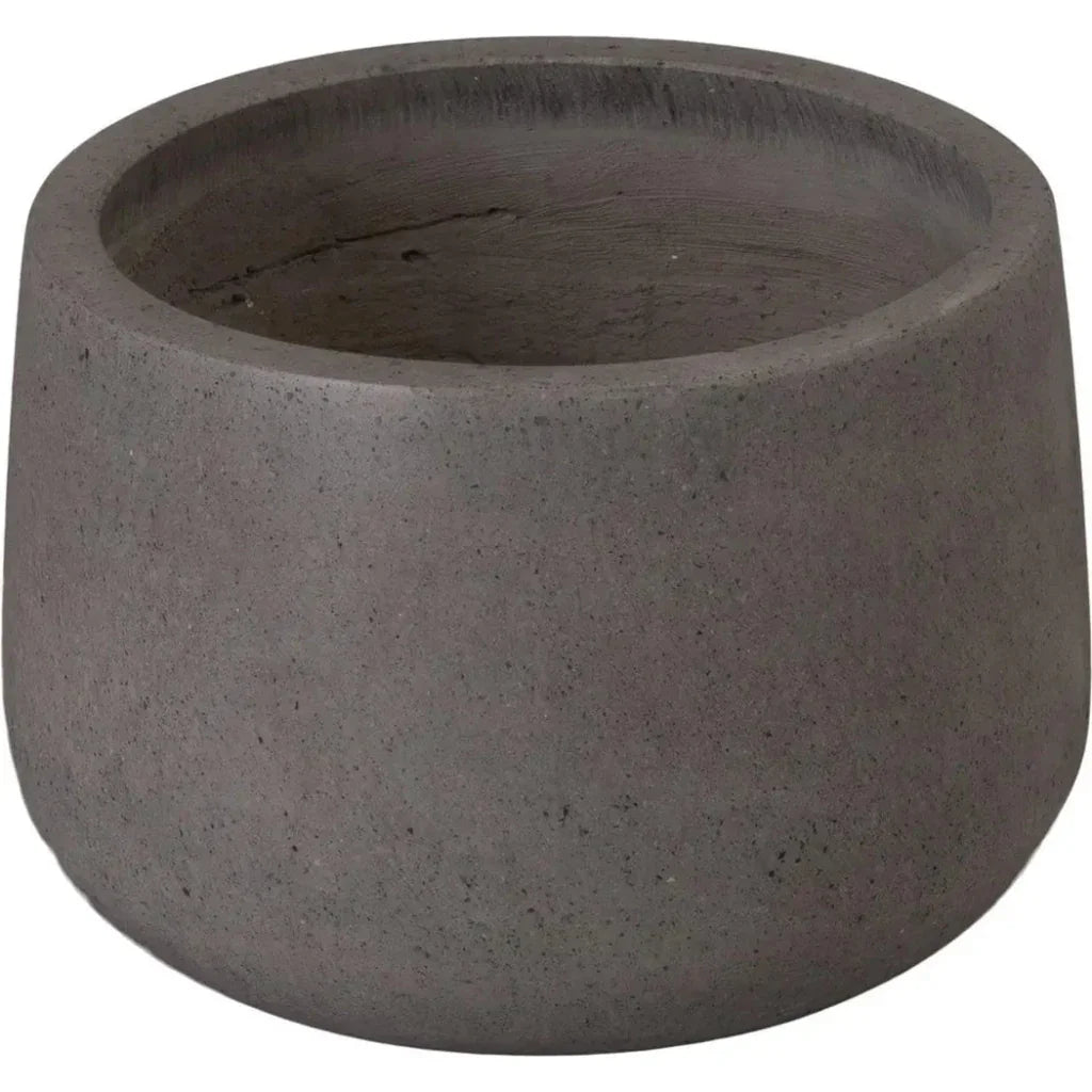 Low Opus Gray Terrazzo Round Planter - LOOMLAN - Planters