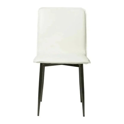 Luca Leather Armless Dining Chair 2PC - LOOMLAN - LH Imports - Dining Chairs