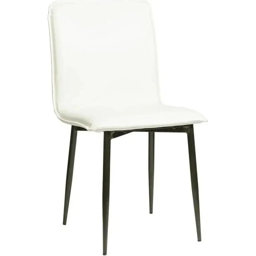 Luca Leather Armless Dining Chair 2PC - LOOMLAN - LH Imports - Dining Chairs