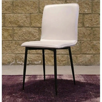 Luca Leather Armless Dining Chair 2PC - LOOMLAN - LH Imports - Dining Chairs