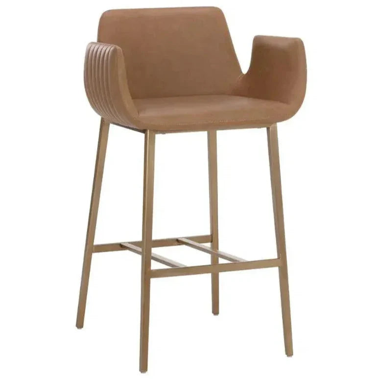 SUNPAN Lucano Faux Leather Barstool