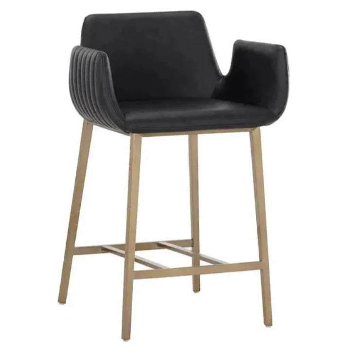 SUNPAN Lucano Leather Counter Stool