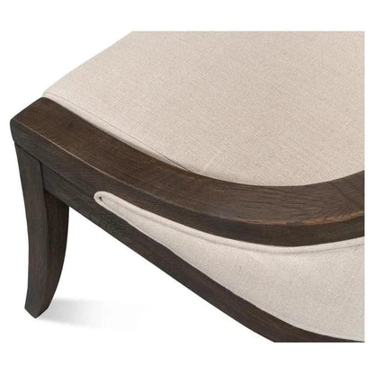 Lucas Dining Chairs Set of 2 Linen - LOOMLAN - Sarreid - Dining Chairs