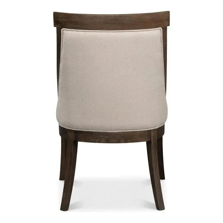 Lucas Dining Chairs Set of 2 Linen - LOOMLAN - Sarreid - Dining Chairs